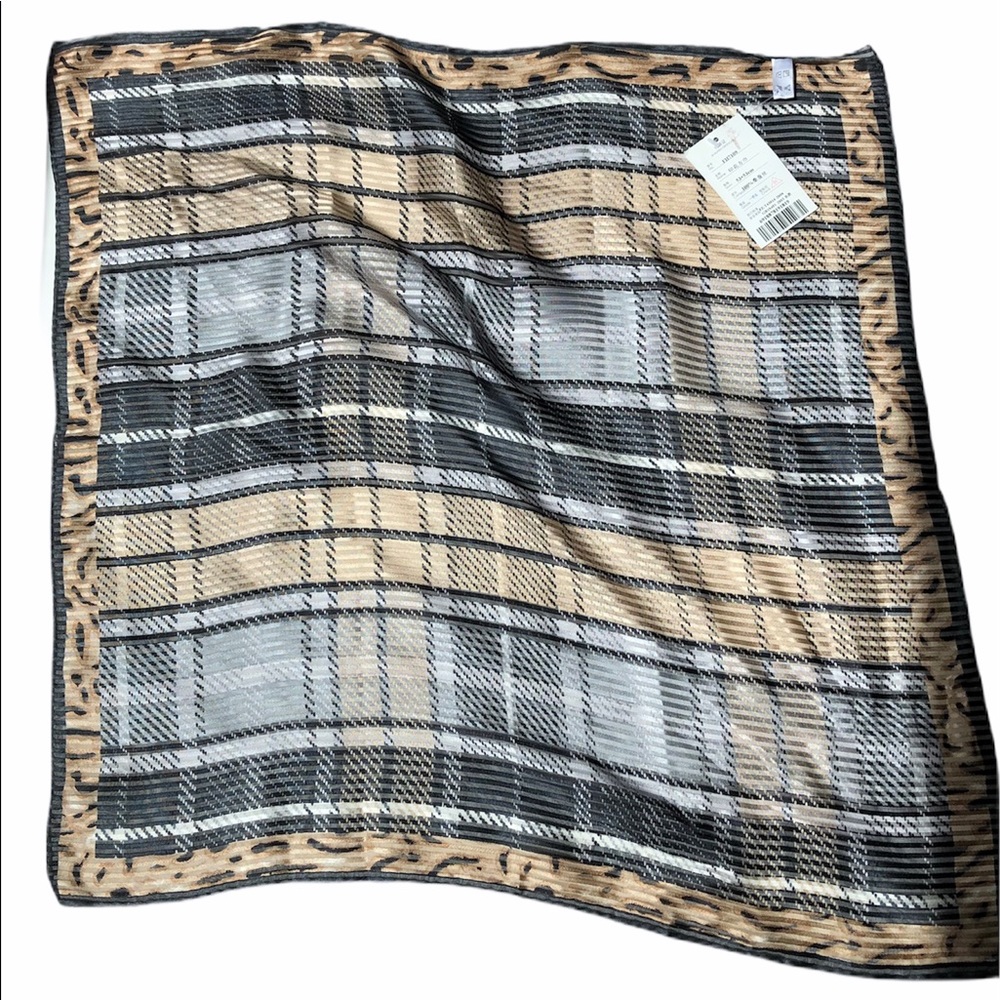Mixed Pattern Silk Scarf